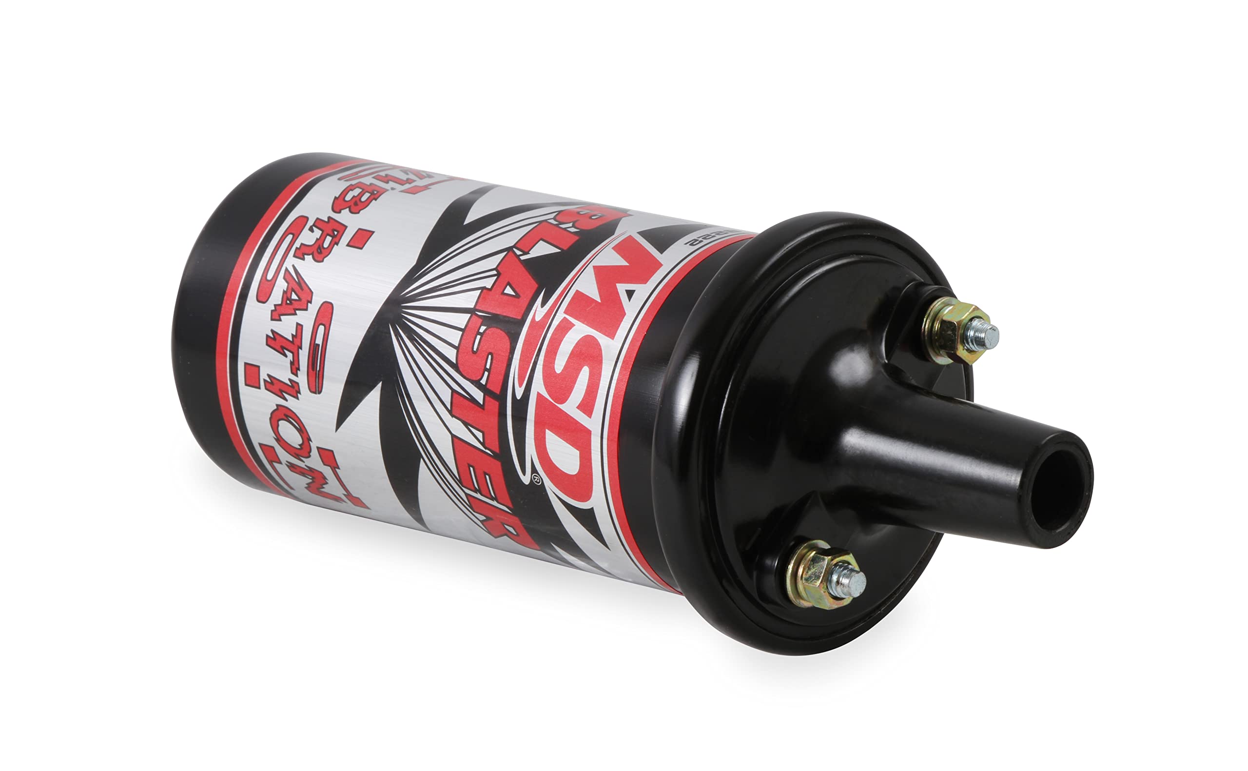 MSD 8222 installed under hood to show size and fitment advantage