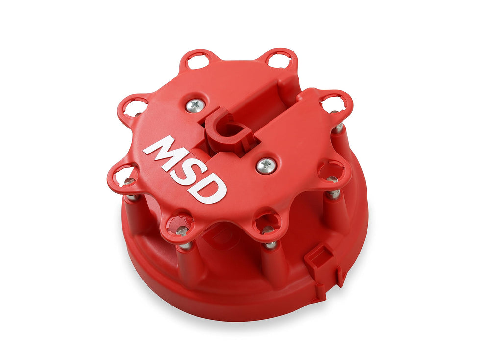 MSD cap and rotor installed on Ford V8 engine demonstrating easy fitment