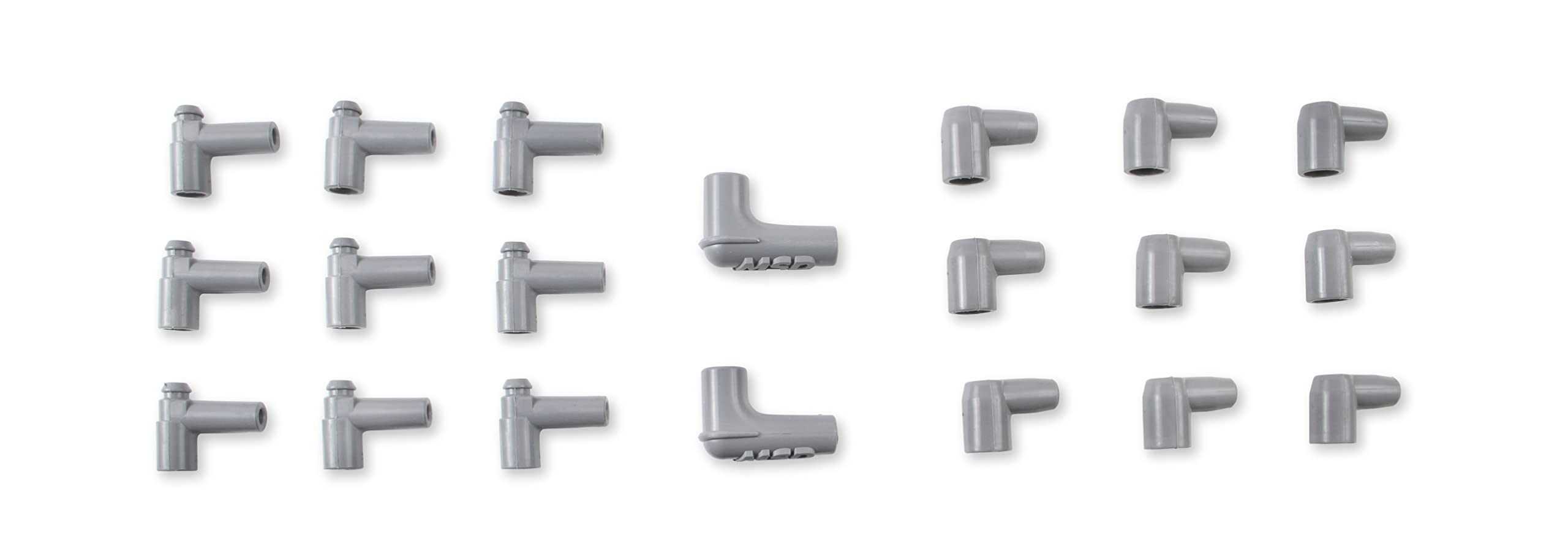 MSD boot connection detail showing multi-angle boots for improved clearance