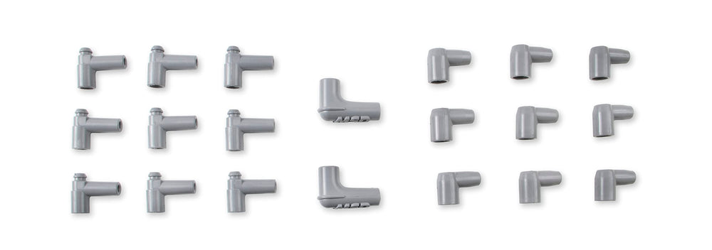 MSD boot connection detail showing multi-angle boots for improved clearance