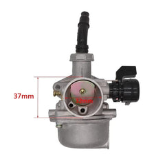 mtrparts PZ19 rear view highlighting choke and throttle connections for reliability