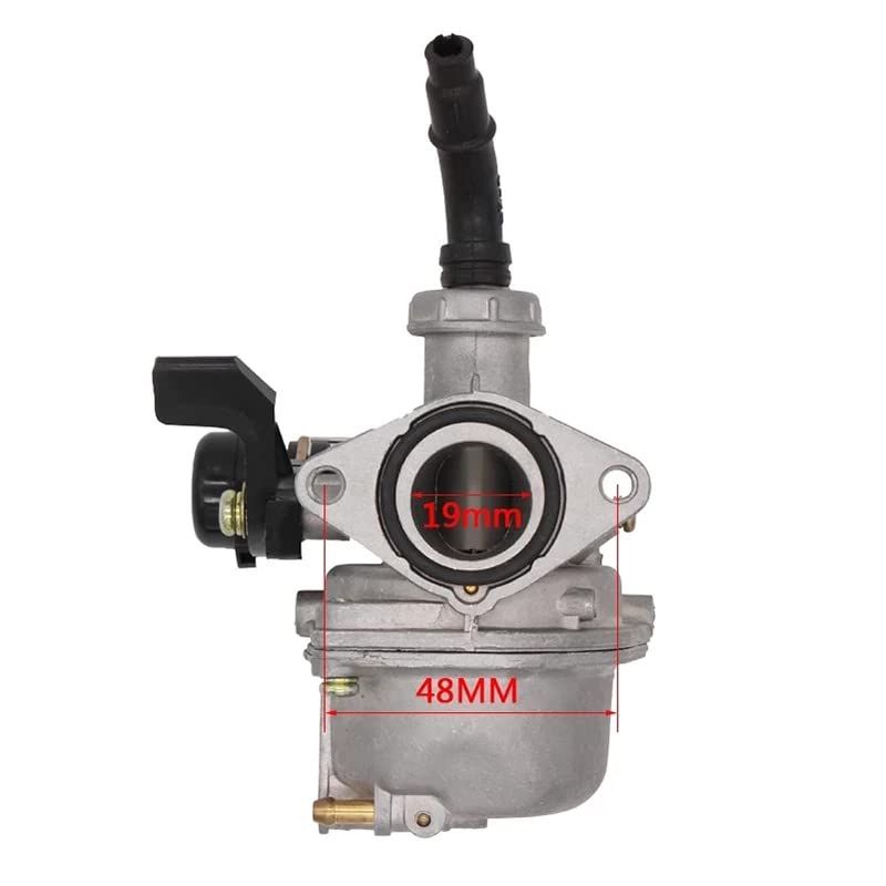 mtrparts PZ19 throttle body closeup showing bore and fuel inlet for consistent delivery