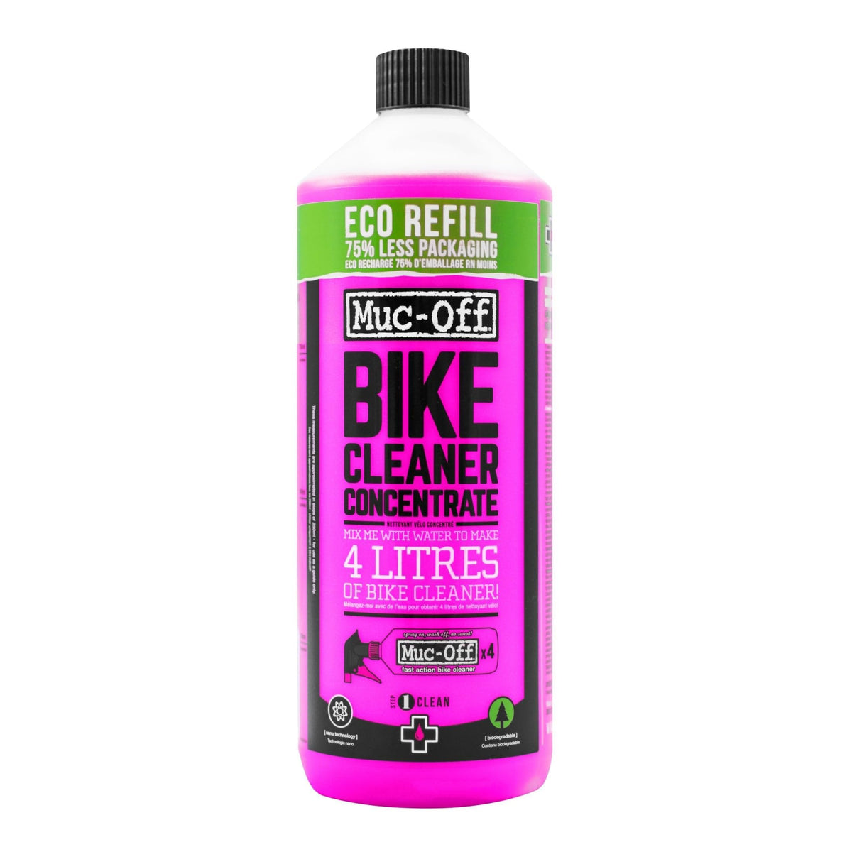 Muc-Off refill pouch front view showing label and eco-friendly benefit