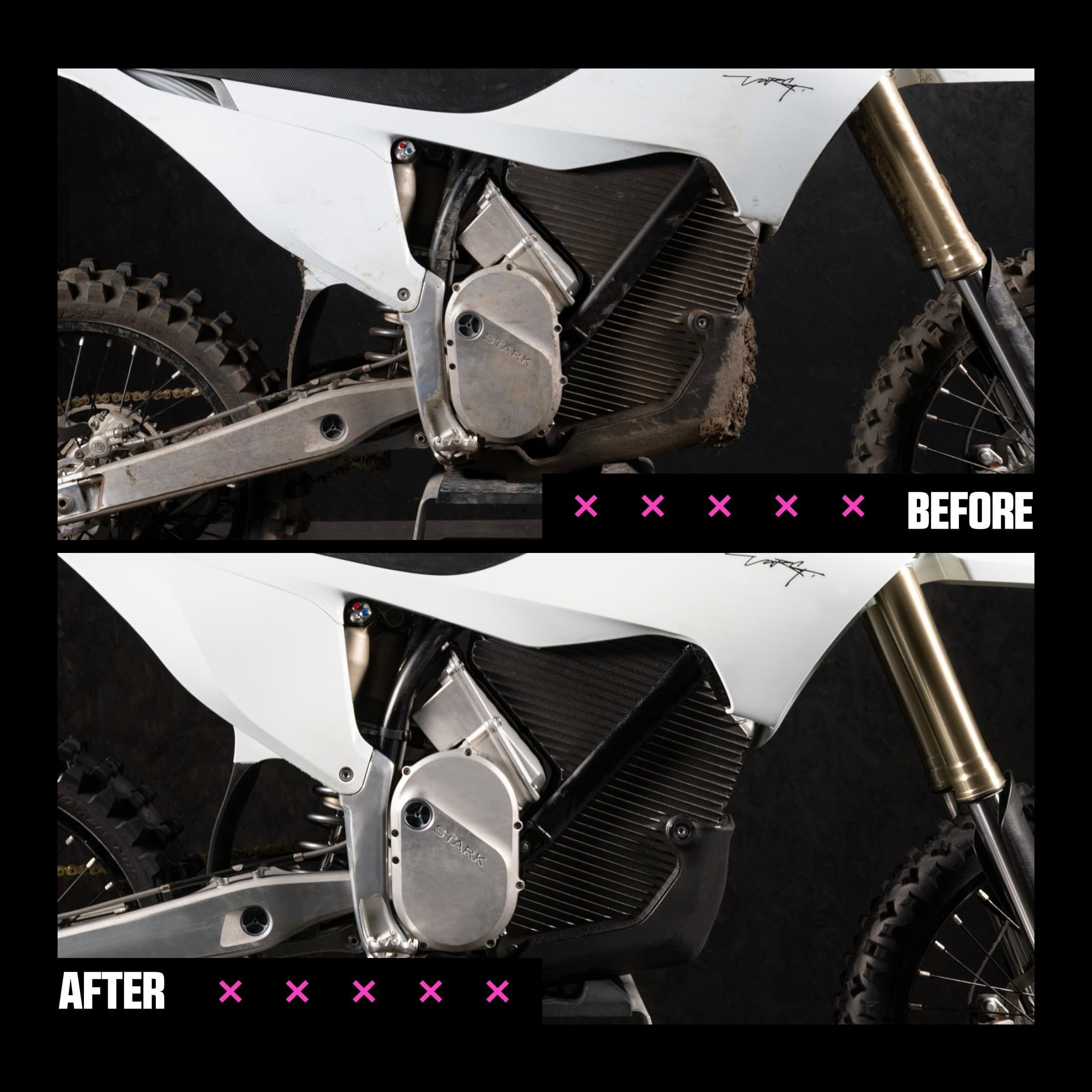 Muc-Off 1L near a spray bottle ready for refill for quick on-bike application