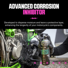 Close-up of Muc-Off spray nozzle for precise application and control benefit