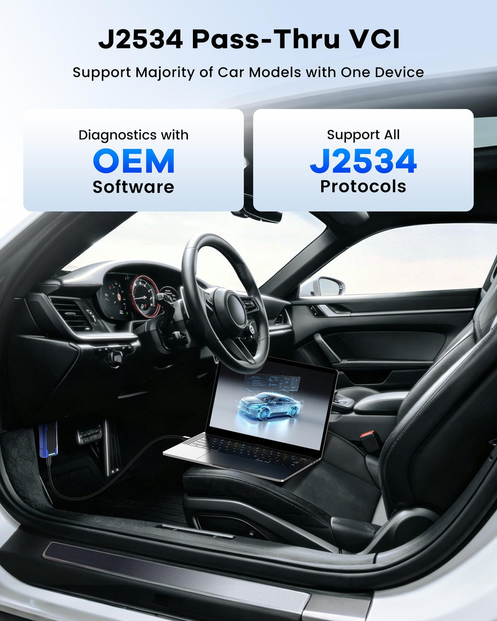 MUCAR 892BT PRO in use on a car dash demonstrating real-time scanning benefits