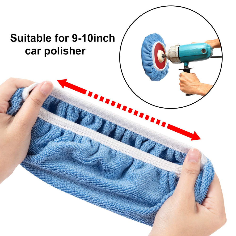 Mudder wax applicator bonnet top view for even product spread
