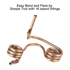 MuHize coiled 25ft copper-nickel tubing for flexible routing