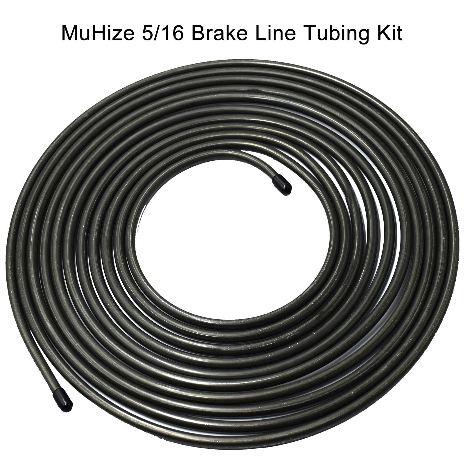 MuHize tubing next to ruler indicating 5/16 inch scale accuracy