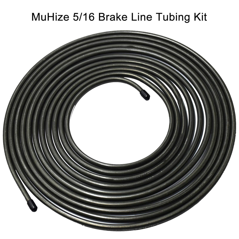 MuHize tubing next to ruler indicating 5/16 inch scale accuracy