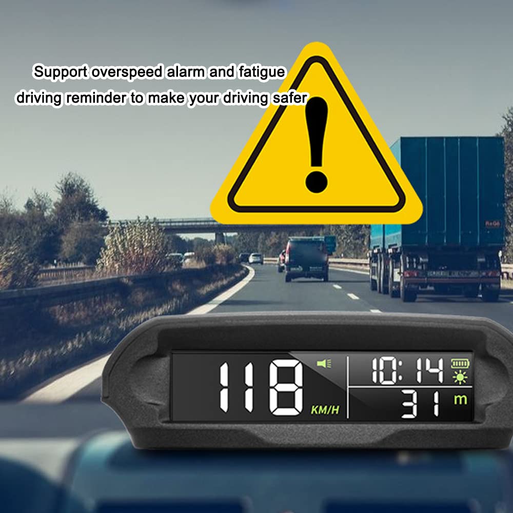 Mulcort alarm indicator lit to warn of overspeed for safety