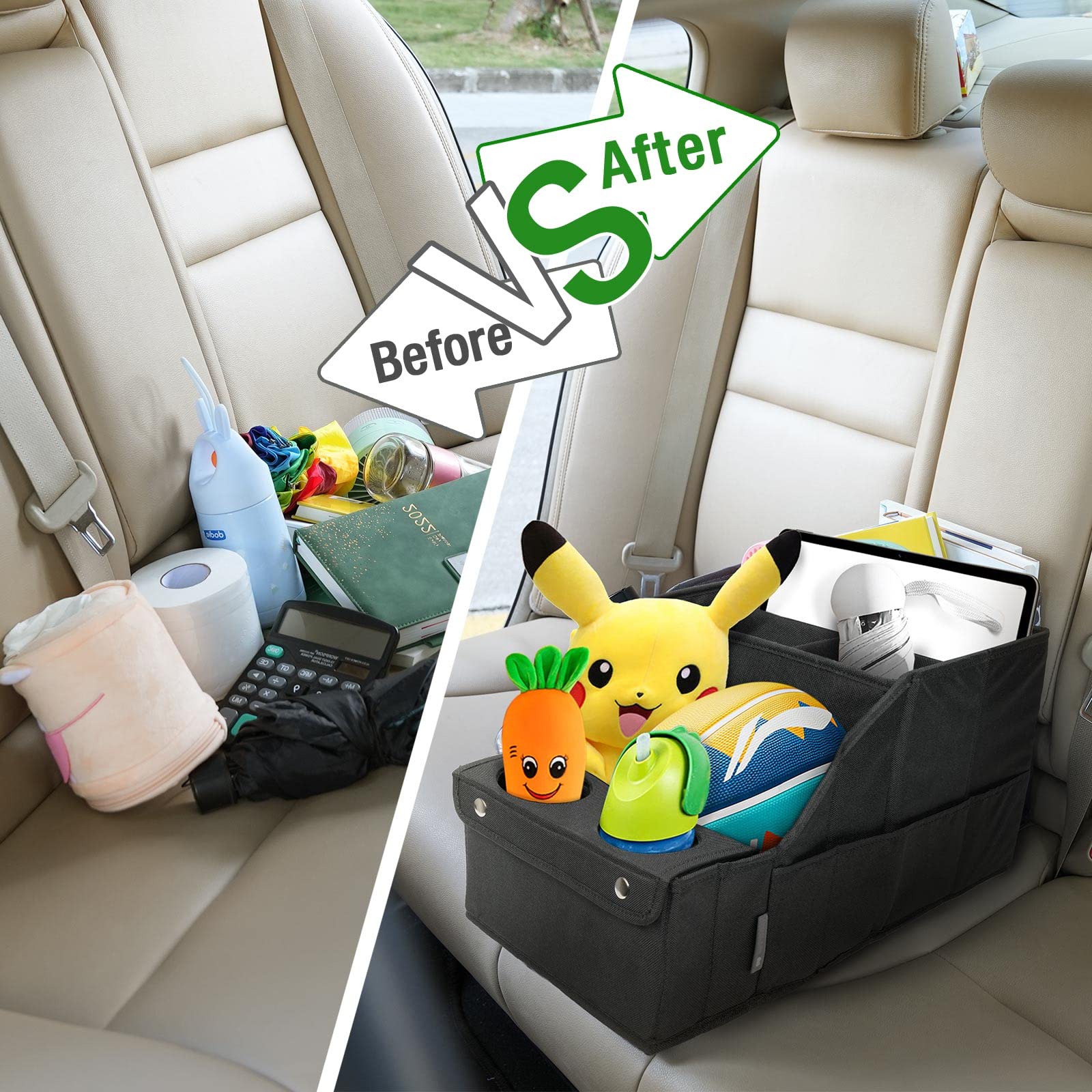 MULISOFT side pocket holding a water bottle for easy access benefit