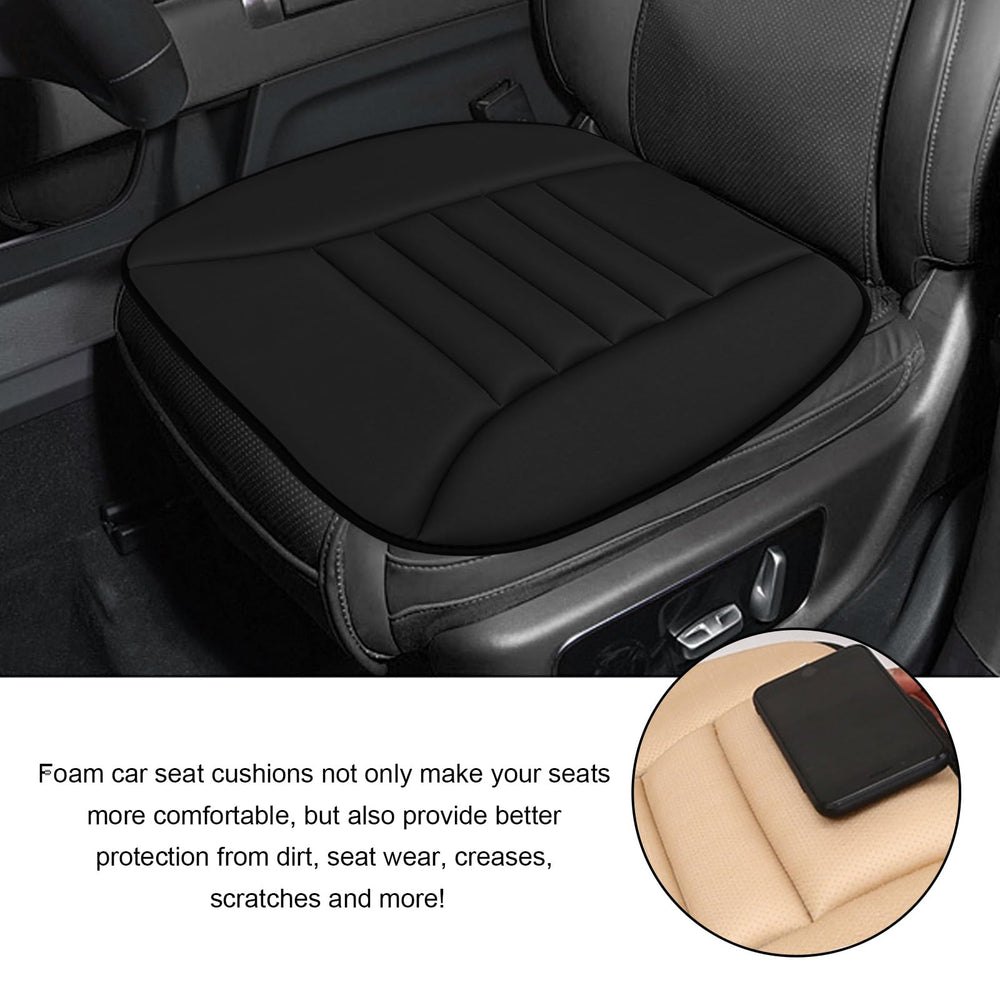 MUQIDA cushion on office chair showing fit and portable size comparison
