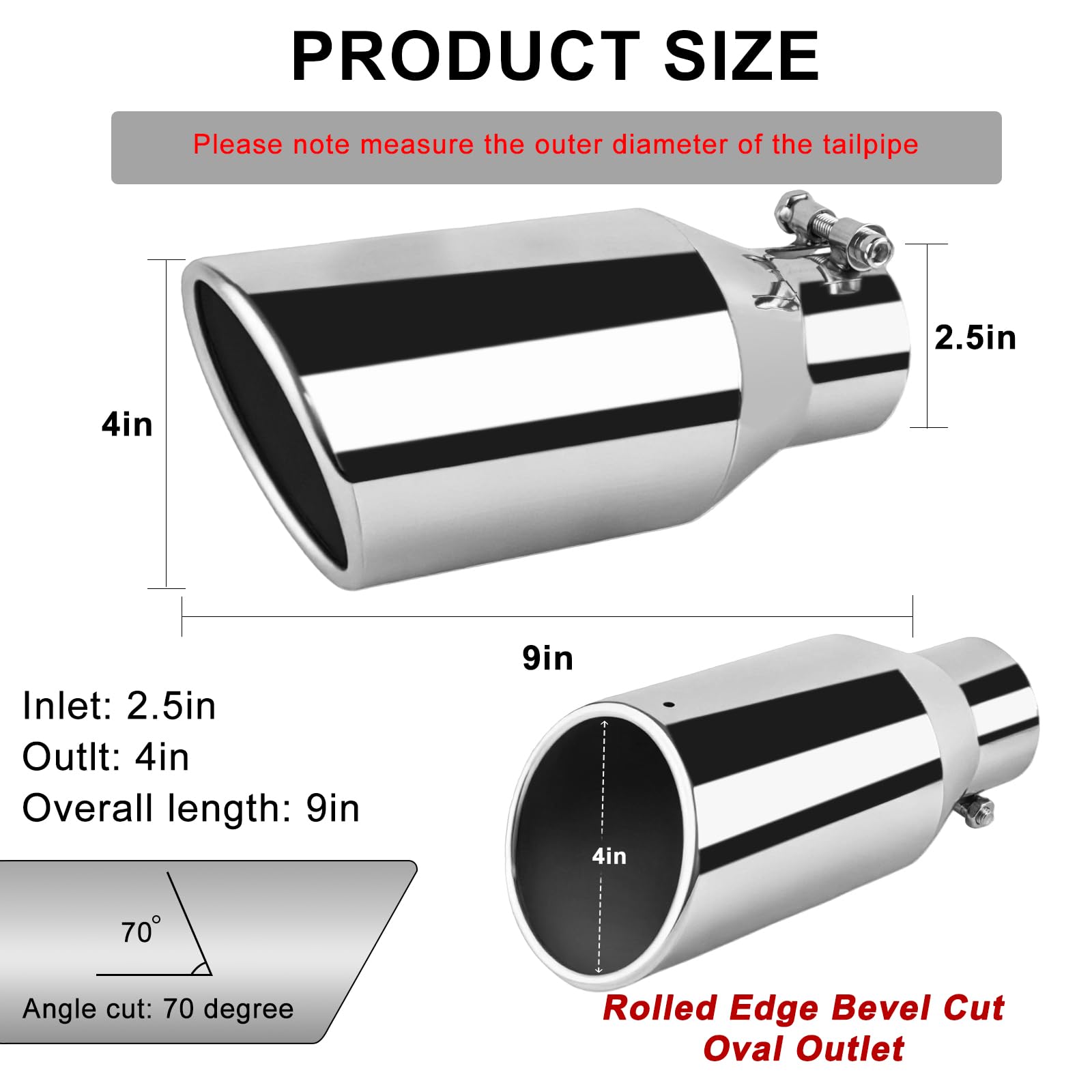 MuRealy side profile installed on tailpipe demonstrating secure bolt-on fit