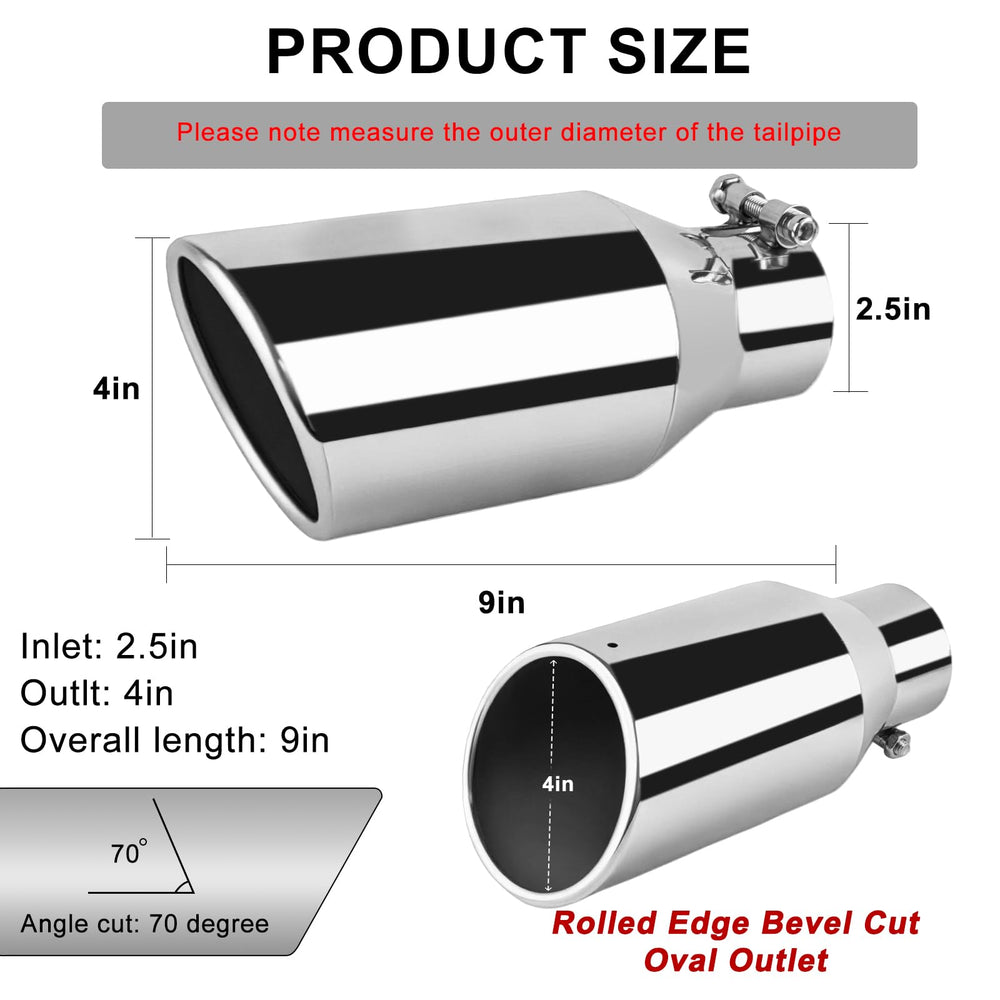 MuRealy side profile installed on tailpipe demonstrating secure bolt-on fit