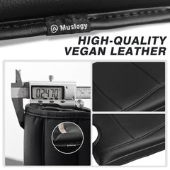 Muslogy texture detail of vegan leather showing OEM-like surface and grip