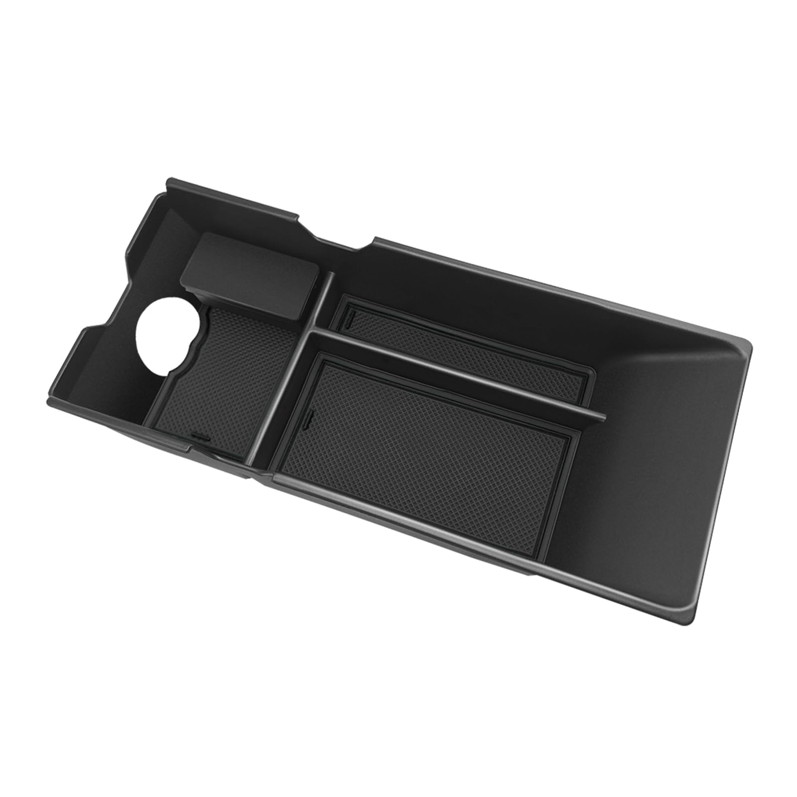 Muslogy organizer beside a smartphone for scale to show compact efficiency