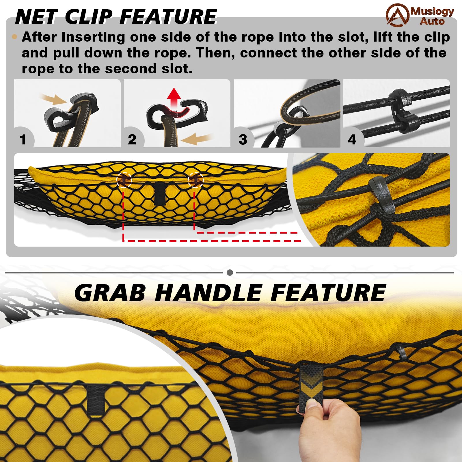 Muslogy reinforced edge wrap seam detail for durability and shape retention