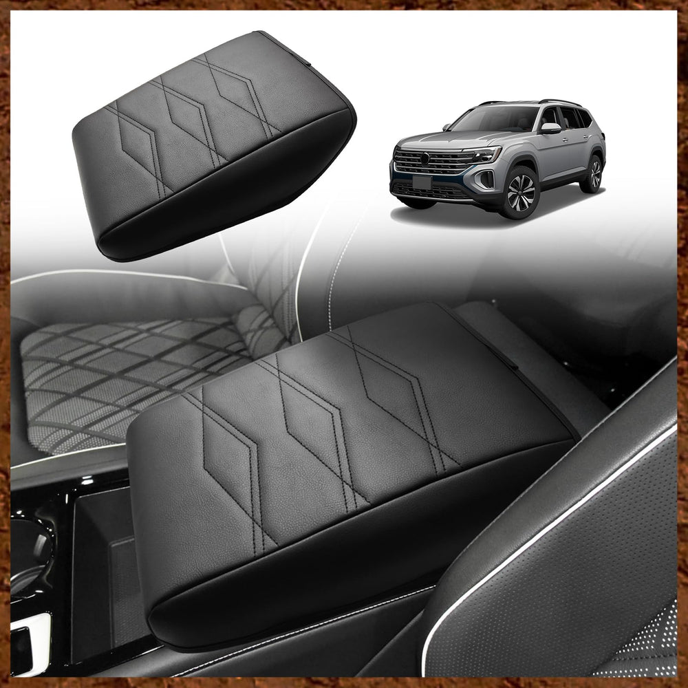 Muslogy front view of armrest cover showing clean OEM-style fit and protection