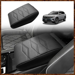Muslogy front view of armrest cover showing clean OEM-style fit and protection