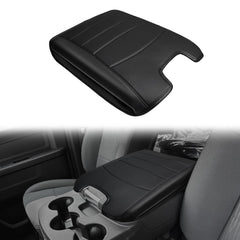 Muslogy armrest cover front view showing fit and neat finish for protection