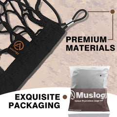 Muslogy iron clip detail displaying sturdy hook and secure anchoring benefit