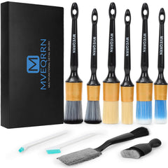 MVEQRRN front view of gold brush set showing complete kit and organized layout