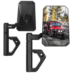 MWNYO front view of doors-off mirror kit showing parts and benefit easy installation