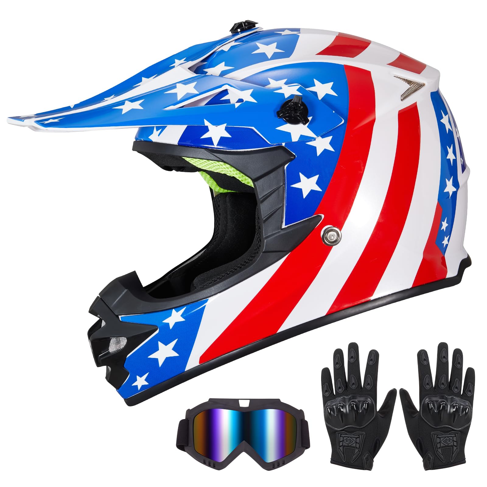 MXJ Gear front view helmet showing full-face protection and confident look