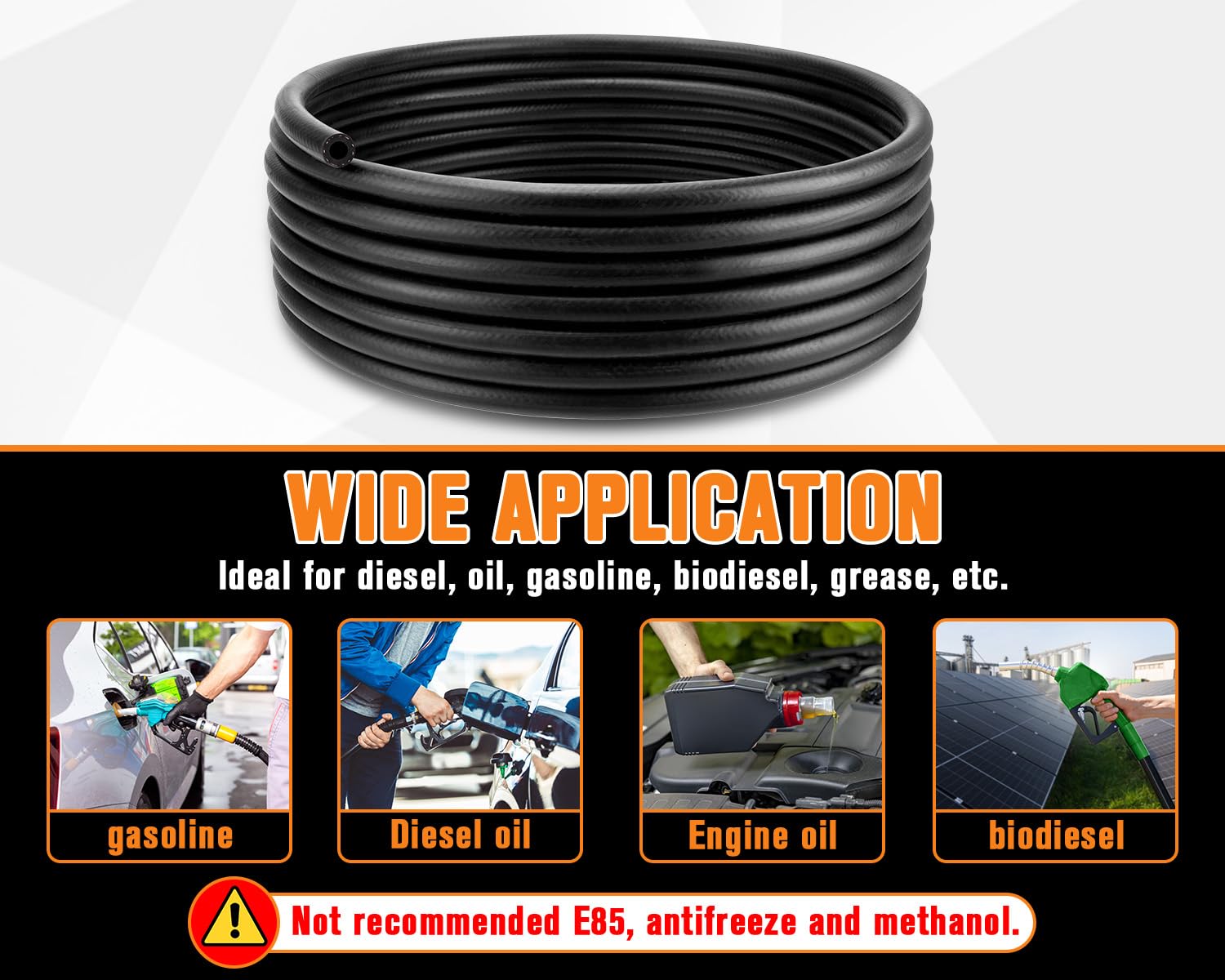 mycheng freshly cut hose end showing clean cut for secure clamp sealing