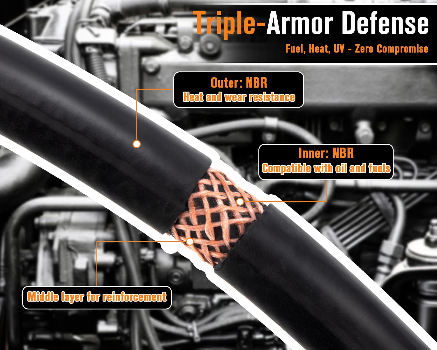 mycheng rubber texture detail showing NBR surface durability and flexible handling