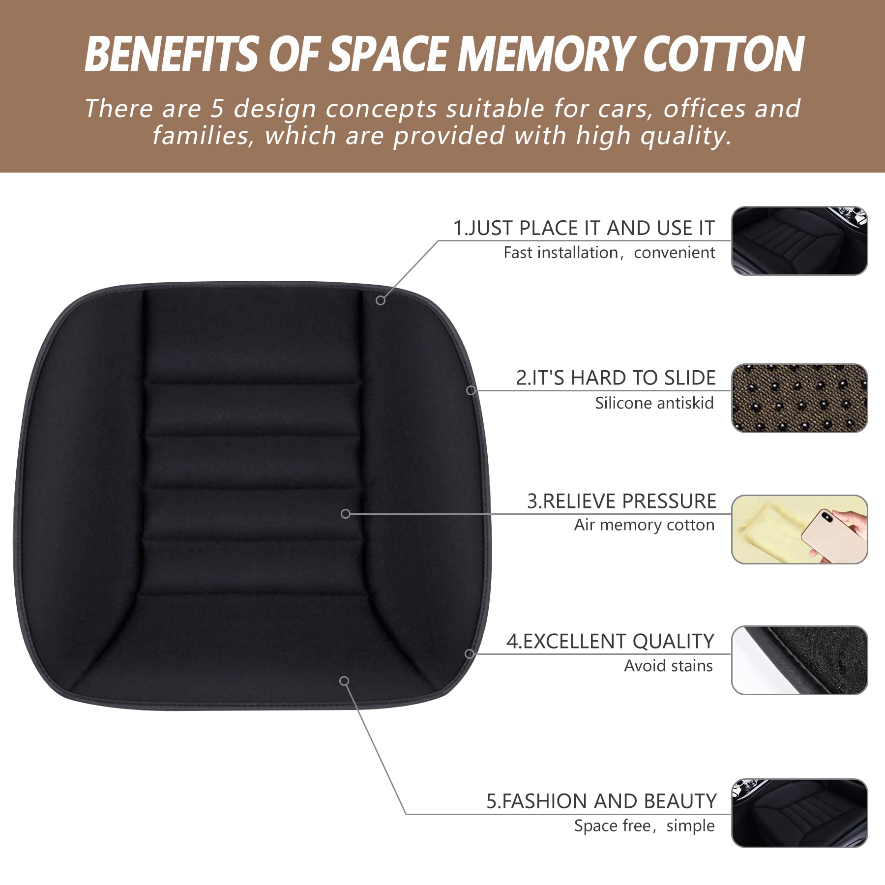 MYFAMIREA close-up of breathable mesh cover enhancing airflow