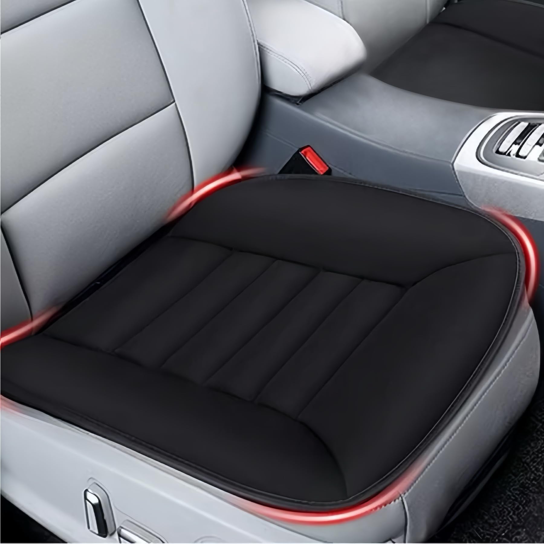 MYFAMIREA front view cushion showing sleek black look and comfort