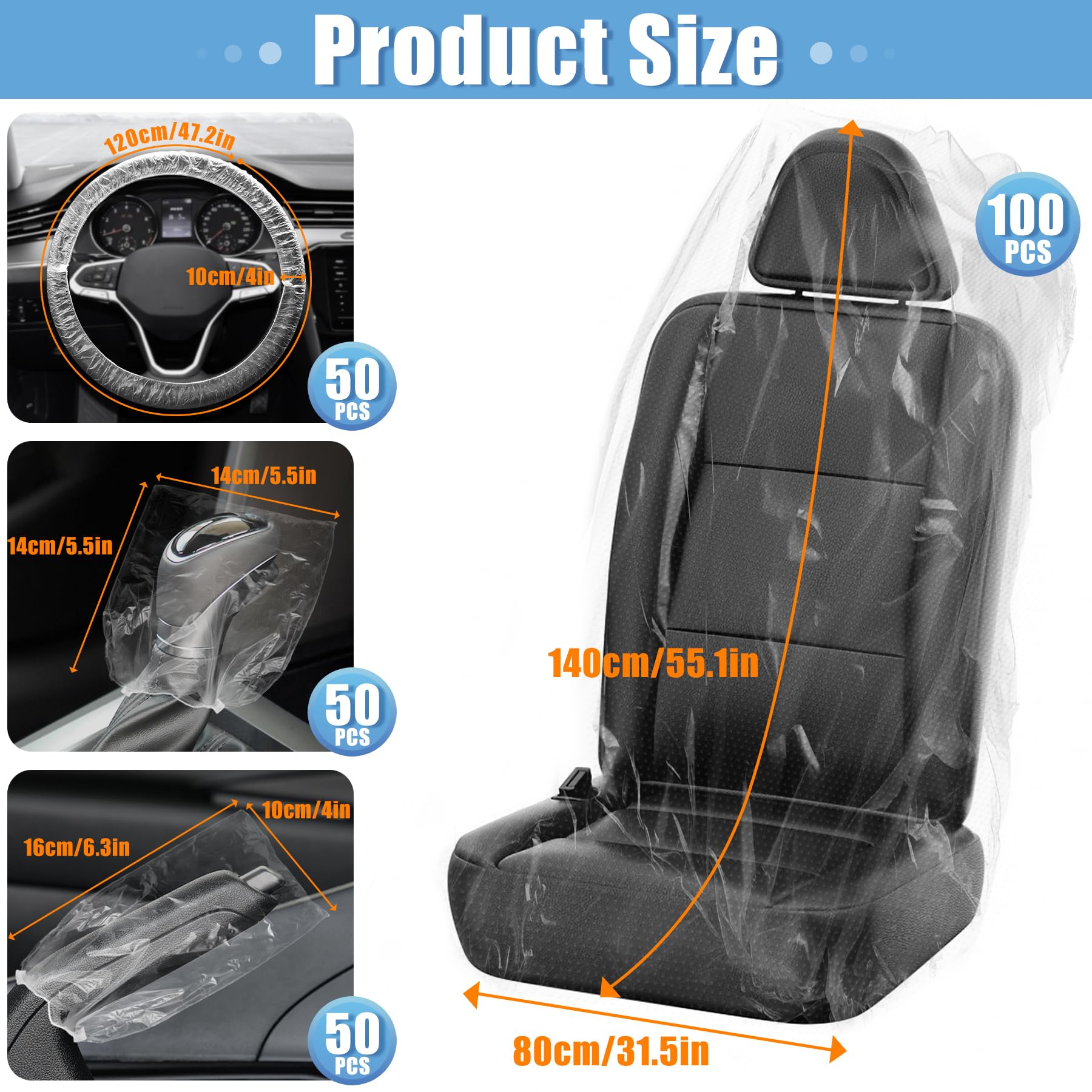 MYFAMIREA seat cover unfolded on table demonstrating coverage and quick install benefit