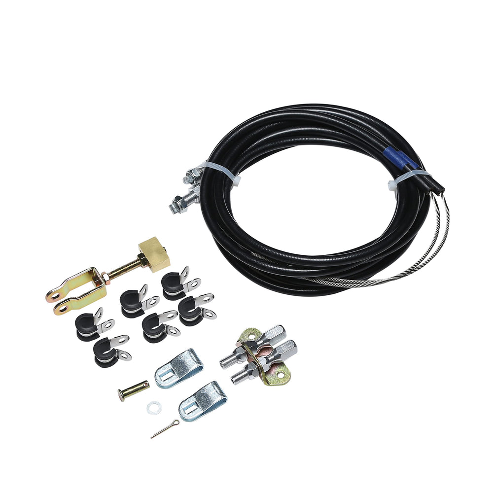 MYFANDOOR front view of complete parking brake cable kit showing all components and benefits