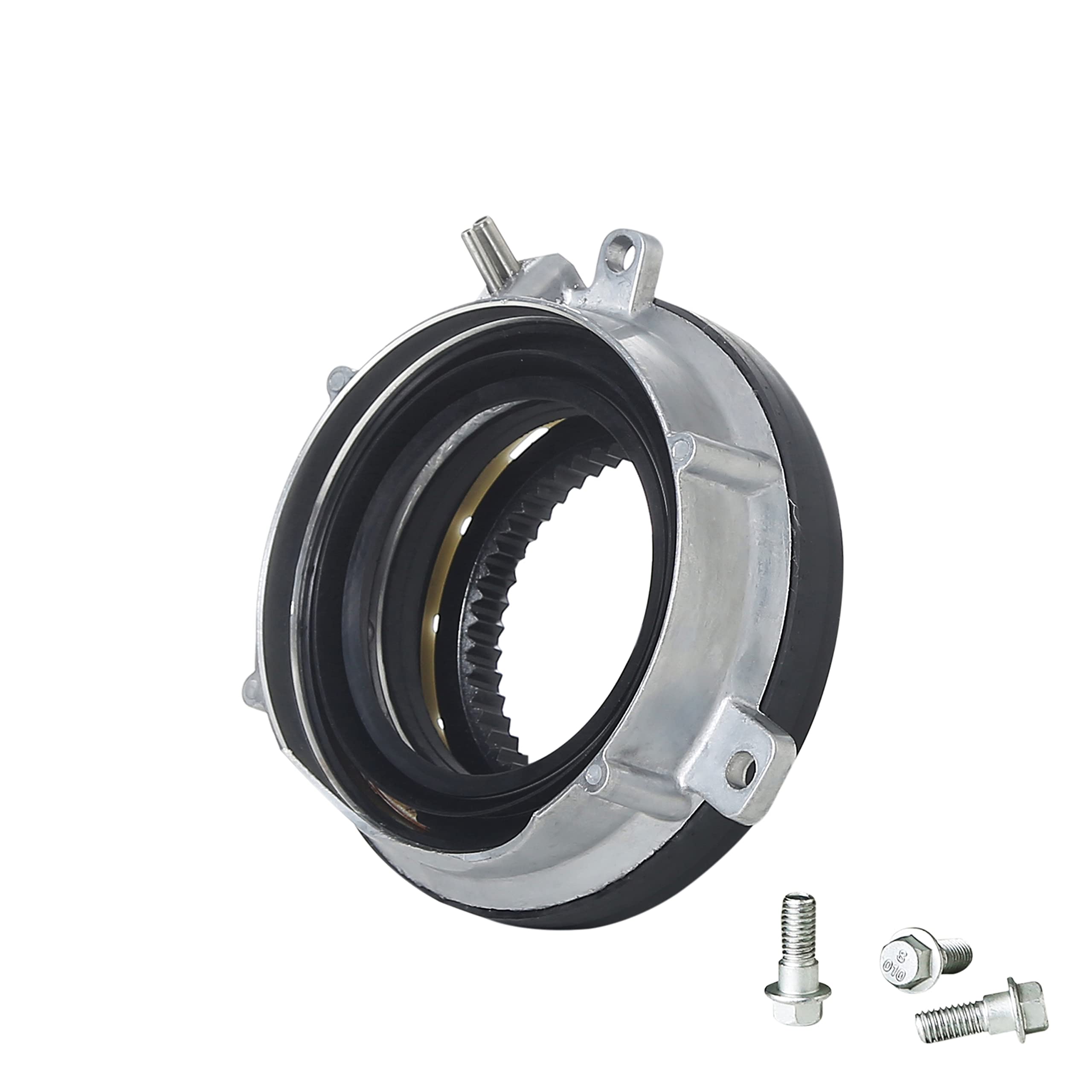 MYFANDOOR front view of hub lock actuator showing robust housing and direct-fit benefit