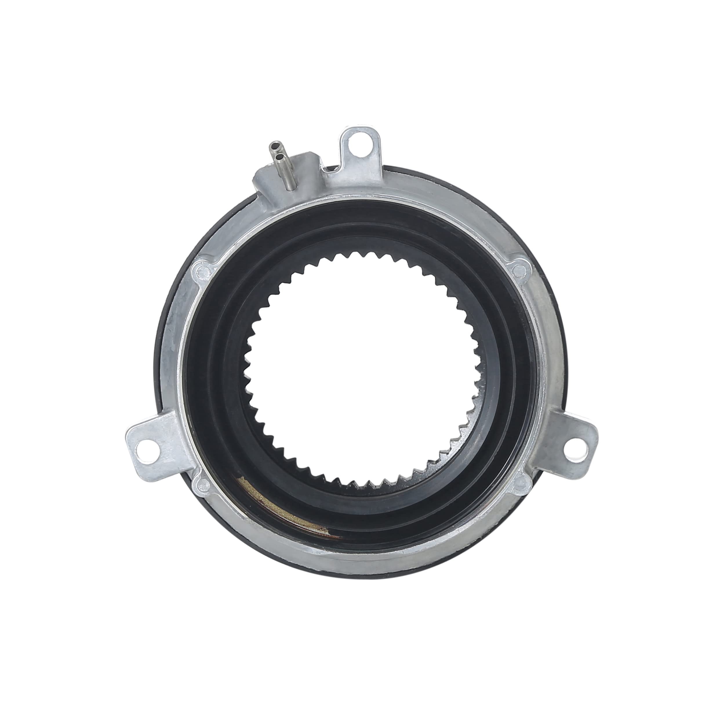 MYFANDOOR actuator shown installed on wheel hub illustrating restored 4WD engagement