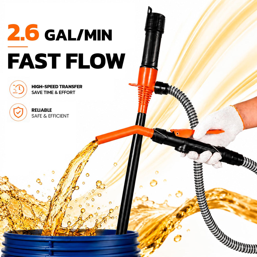 MyRainier extended 47-inch hose fully stretched showing extra reach benefit