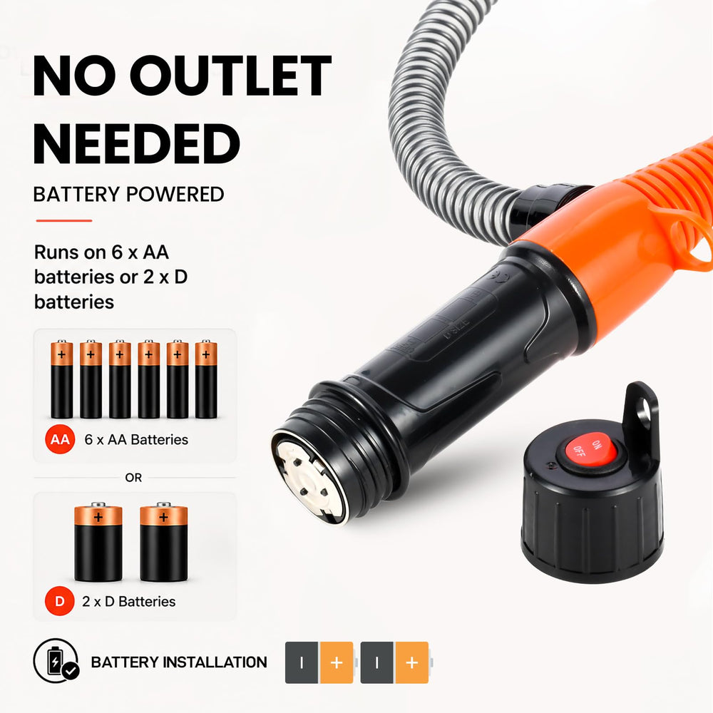 MyRainier battery compartment open showing battery-powered cordless use benefit