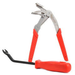 MyRainier plier front view showing slim profile for precise removal