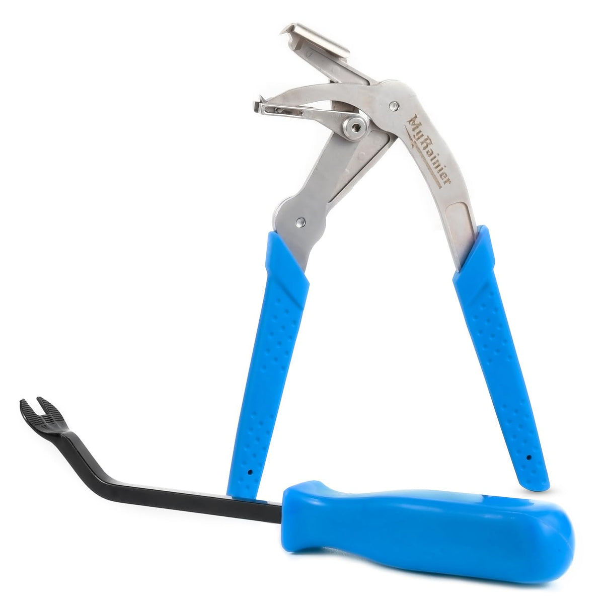 MyRainier front view of tool showing compact shape and fast clip removal benefit