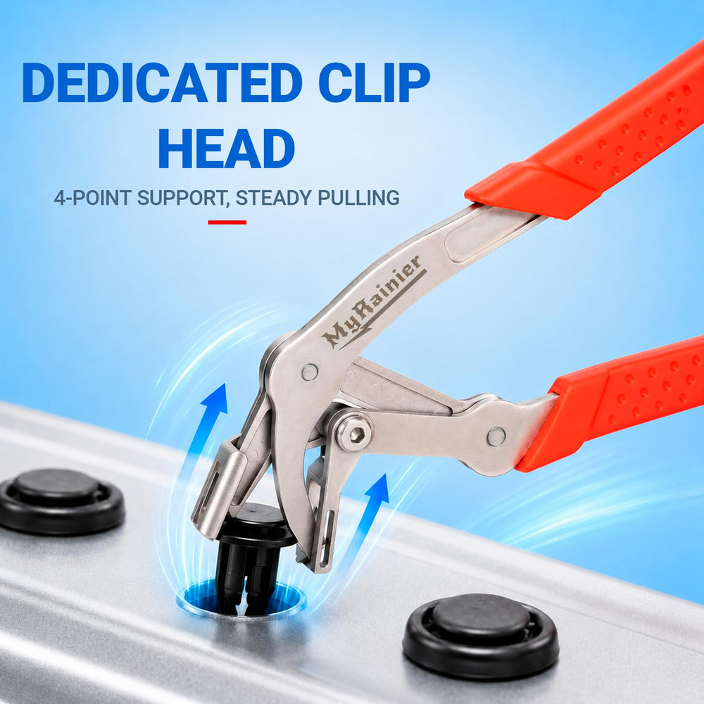 MyRainier extracting bumper clip demonstrating clean fastener removal