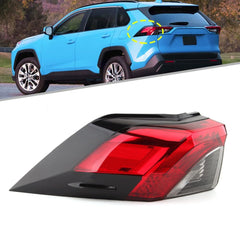 MZORANGE left tail light front view showing OEM-style finish and improved visibility