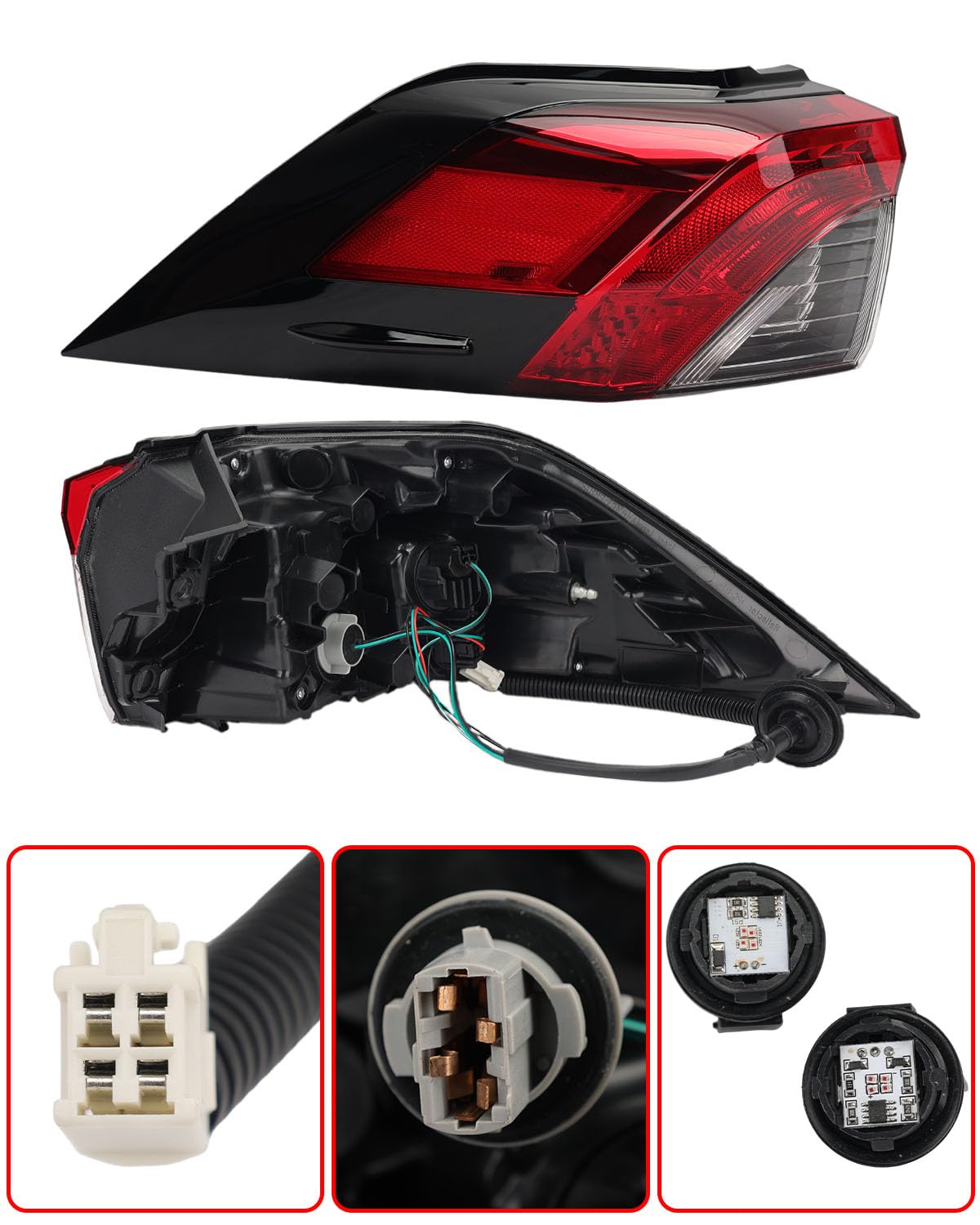 MZORANGE new tail light beside factory unit showing restored appearance advantage