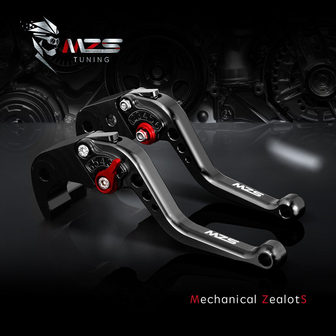 MZS anodized finish and skidproof stripe texture improving grip