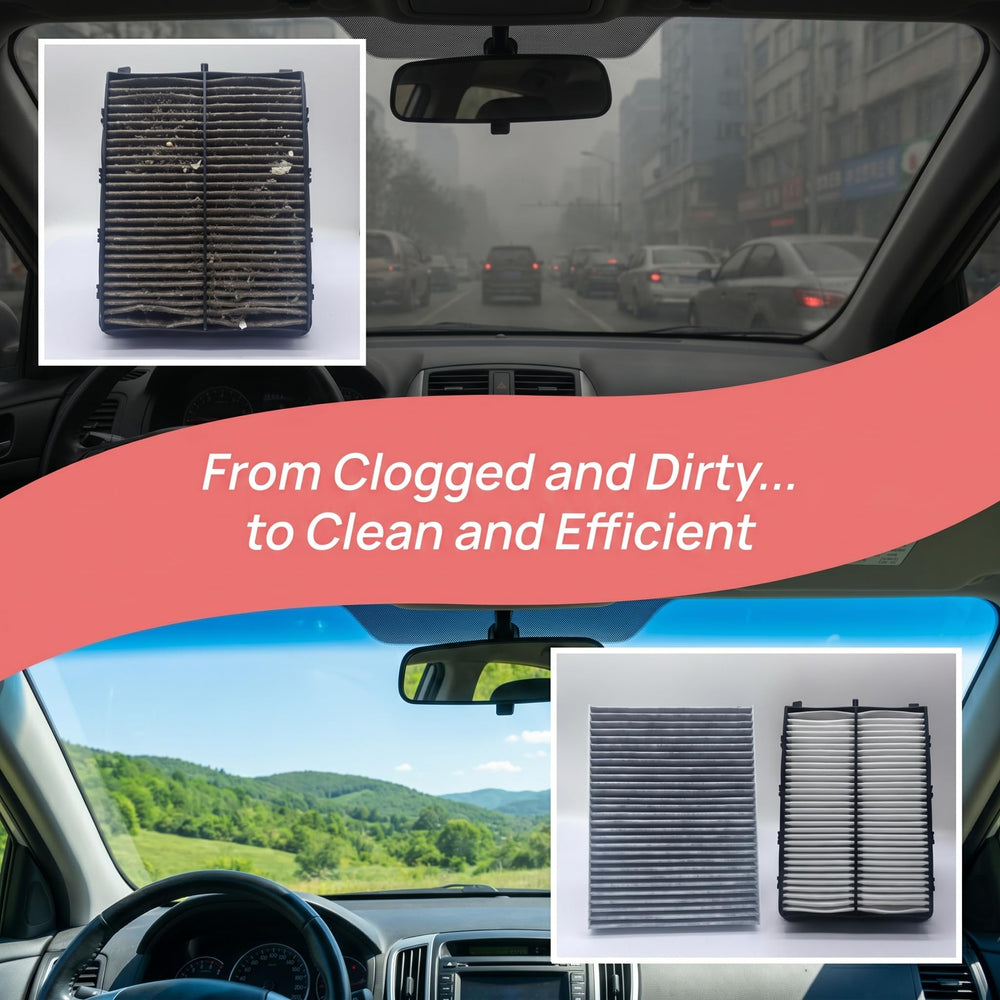 N2ZQ8D lifestyle shot with Honda Fit trunk open and filters ready for service