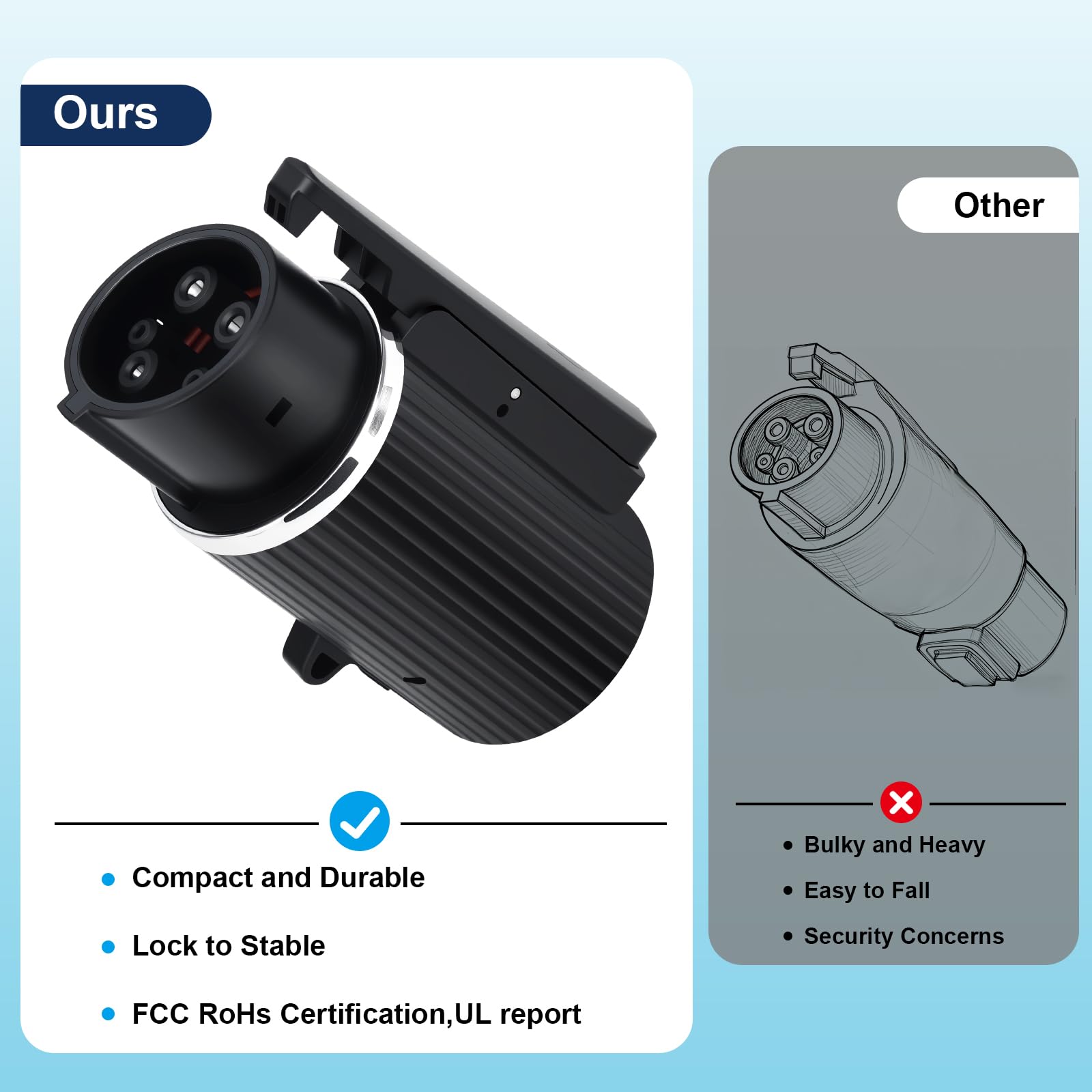 NACSTOCCS held in hand to show compact size for convenient portability