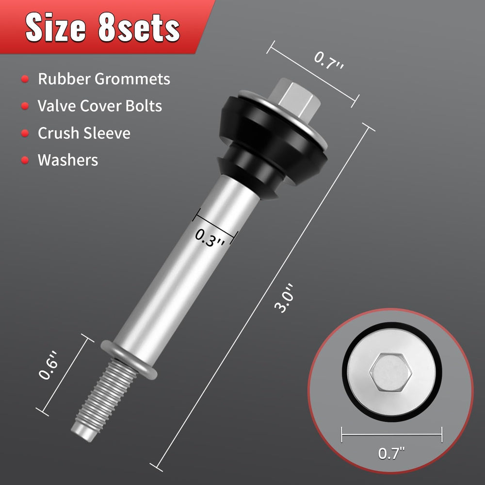 Nakonic bolt size comparison with ruler illustrating correct fit and scale