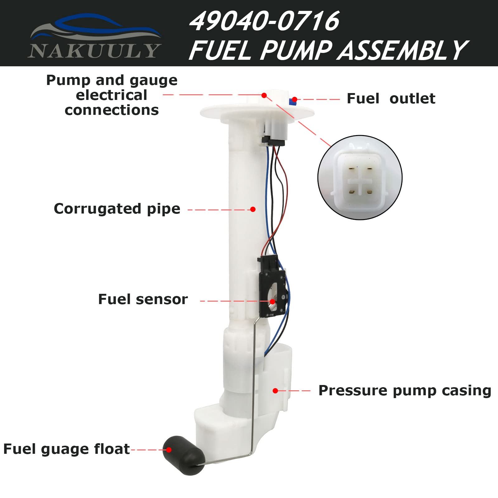 Nakuuly fuel pump installed in tank demonstrating direct-swap convenience