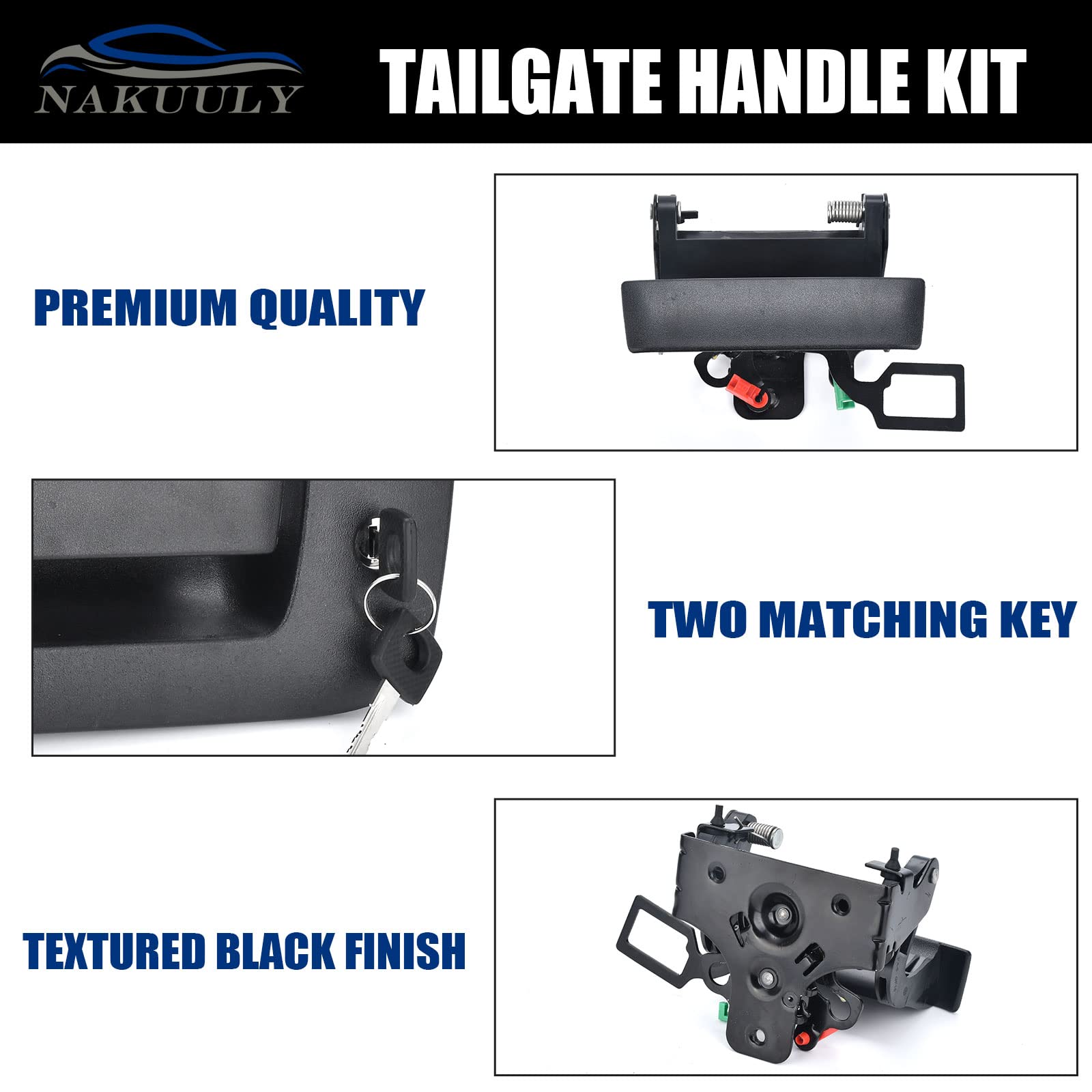 Nakuuly installed on Silverado rear view demonstrating restored tailgate security